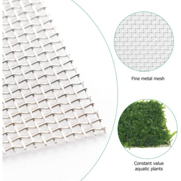 Natural Aquatic Moss Aquarium Stainless Steel Wire Mesh Net Pad