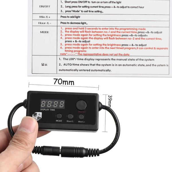 Led light timer Inlet and outlet 7x1.08x3.9 cm