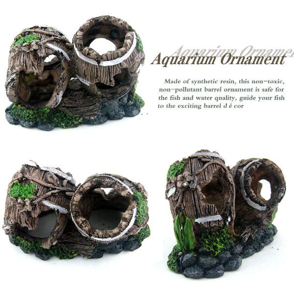 Aquarium Resin Bucket Decoration 13.5 x 5.8 x 10CM