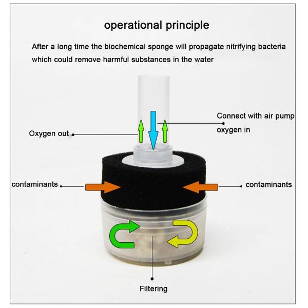 Mini Biochemical Sponge Filter XY-168