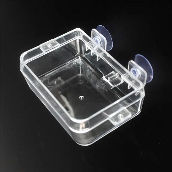 Nomoypet Translucent Plastic Food Water 2 in 1 Reptile Feeding Bowl Mealworm Anti-Escape Feeder for Tortoise Gecko Snakes Chameleon