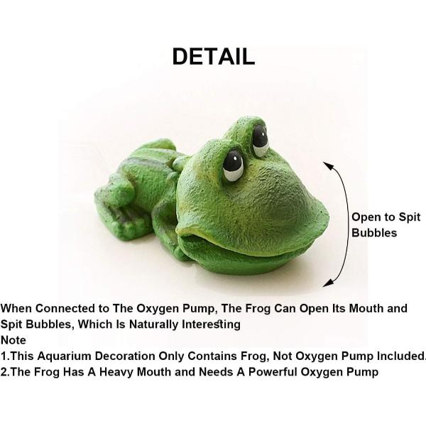 Air Bubbler Frog Aquarium Natural Ornament Decoration