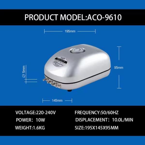 Hailea Super Silent ACO Adjustable Air Pumps 3 Types