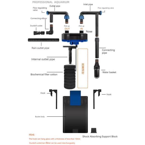 Super Quiet External Hang on Power Depth Filtration Filter (4 Models)