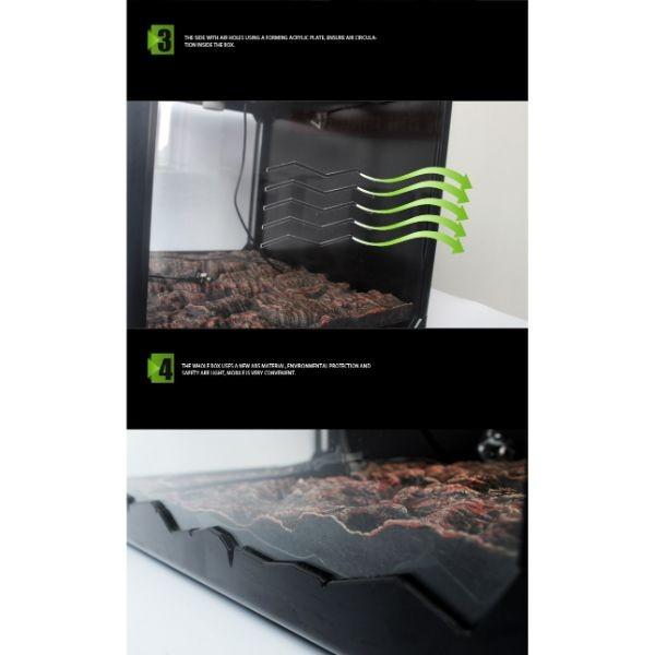 NOMOY High End Single-Deck Detachable Reptile Cage 60*40*40.5cm