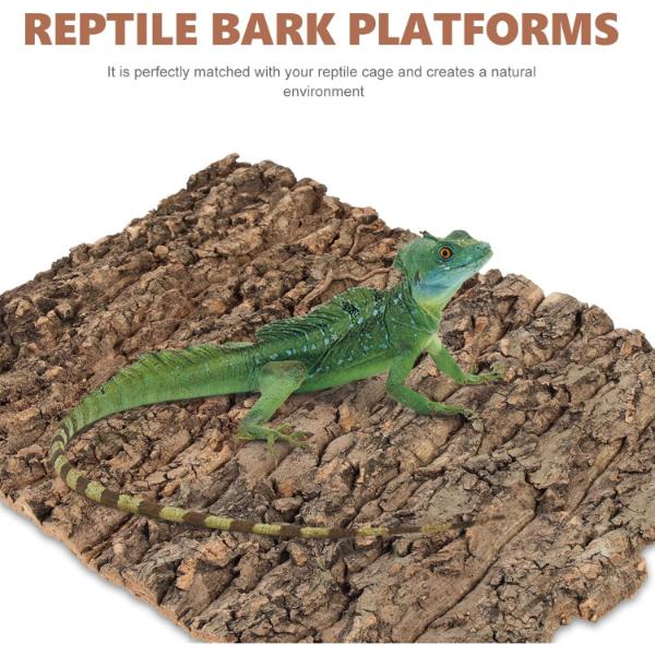 Terrarium Cork Bark Background Board, Reptile Tank Tree Decor