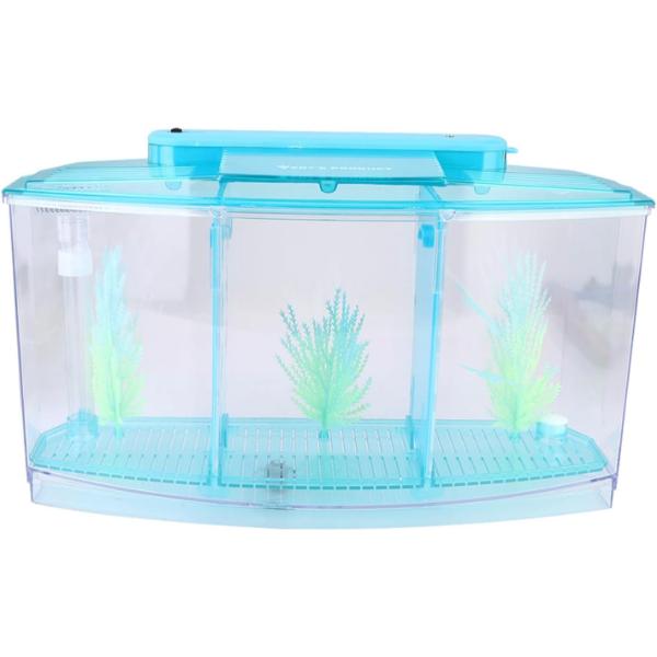 Isolation Acrylic Small Aquarium with 2 Color Lighting