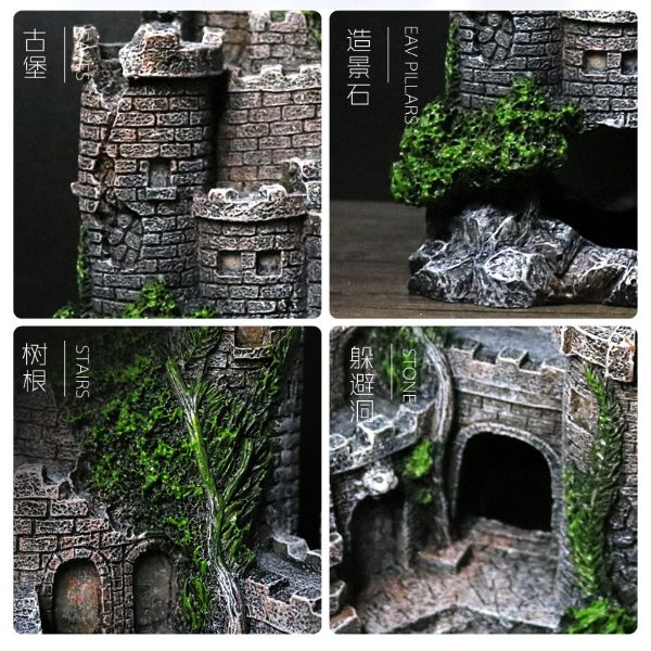 Aquarium Castle Decoration