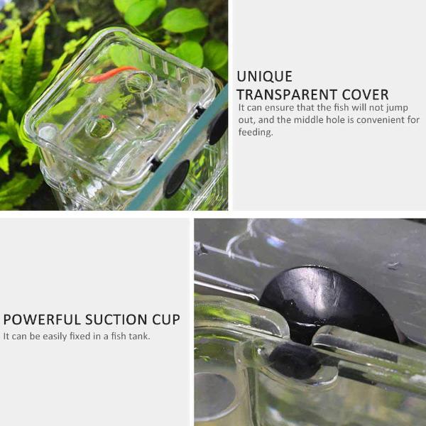 Aquarium Fish Breeder Box Multifunctional Isolating 13x7x10cm