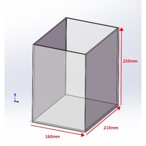 Acrylic Clear Betta Fish Tank (3 Sizes)