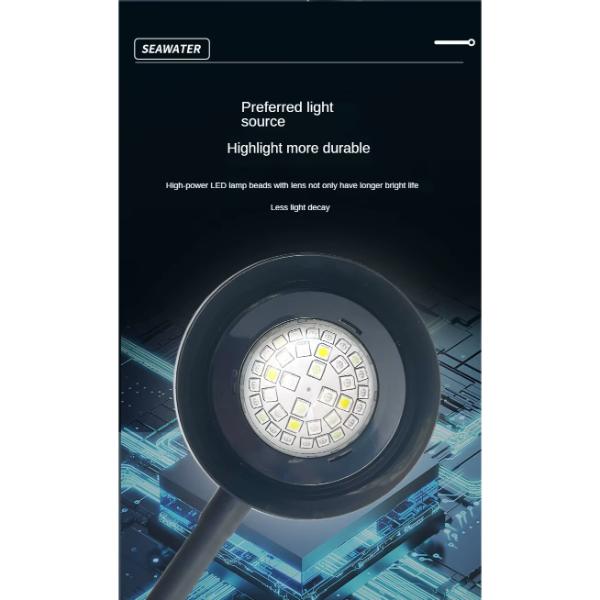 Marine Intelligent Lens Light 30W with Fan and Adjustable Options