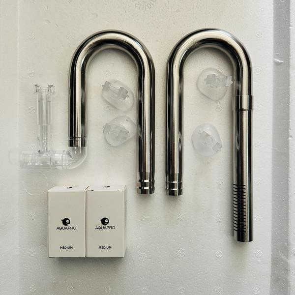 Aquapro Stainless Steel Lily Pipe Set 12mm and 16mm with Skimmer (Free Lily Out)