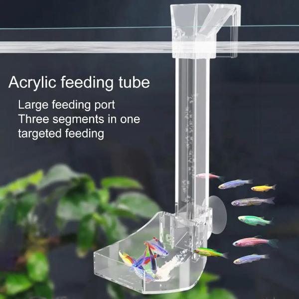 Acrylic Hanging Shrimp Feeding Tube