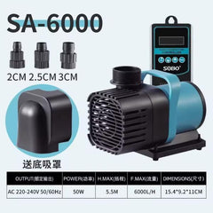 SOBO Aquarium Air Pump SA-6000 & SA-12000 – High Power, Low Noise Oxygen Pump