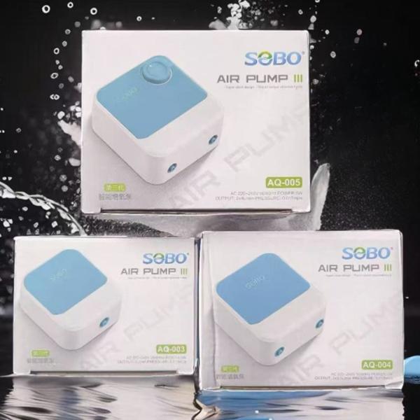 Mini Aquarium Air Pump AQ Series – AQ-003 (3W) / AQ-004 (4W) / AQ-005 (5W) Low Noise Oxygen Pump