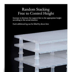 Aquarium Base Plate 15×30 cm with Stand White/Black