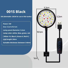 Aquarium LED 5W USB Clip on Lamp 3 Modes