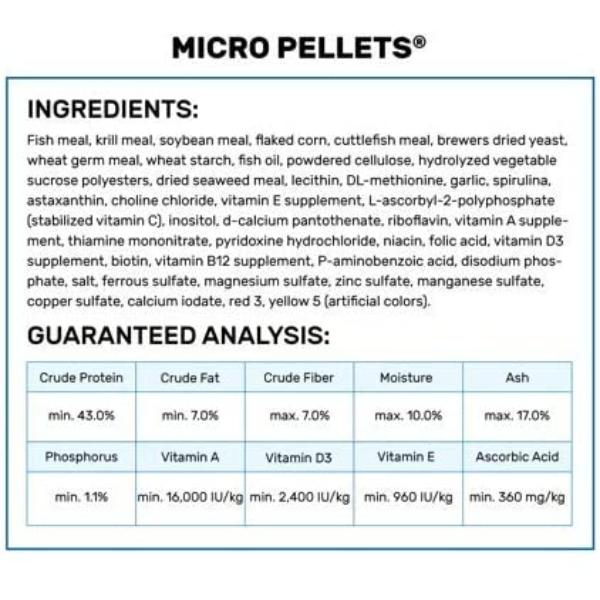 Hikari Tropical Micro Pellets Daily Diet for All Small Mouthed Fish Food 45g (1.58 oz)