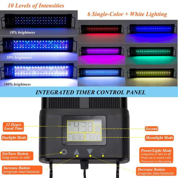 Programmable LED Full Spectrum Light WRGB BK 957