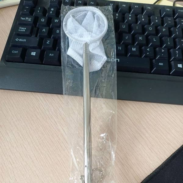 Retractable Small Fish Shrimp Skimming Net dia.6cm x length 57.5cm