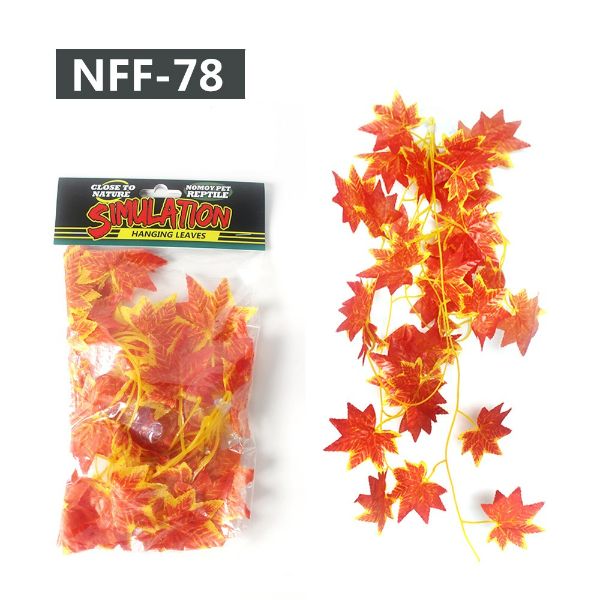 Nomoypet Artificial Hanging Leaves Amphibians and Reptiles Non-Toxic Safe and Durable