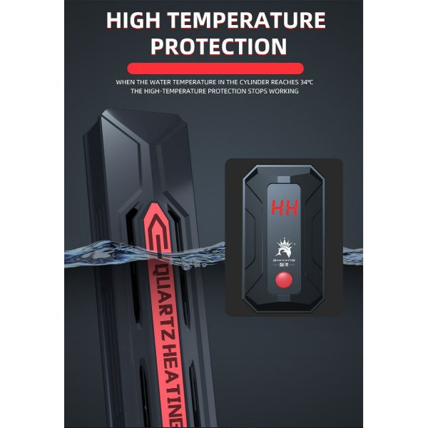 Upgraded Heater with HD LED Temperature Display - 300W/500W/1000W/1200W