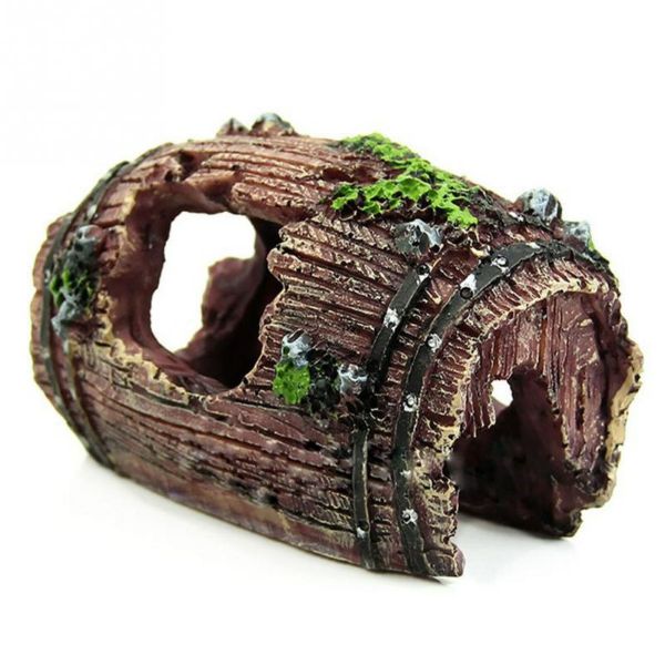 Aquarium Barrel 3D Resin Caves Hide Shelter 3 Sizes
