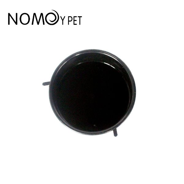 Small Reptile Black Bowl Designed for Reptiles Daily Feeding Durable and Easy to Clean