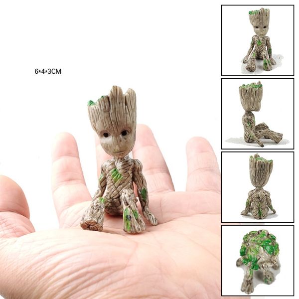 Groot Innovative Action for Collecting or Decorative Figures Balcony Plants Action Figure Desktop Decoration