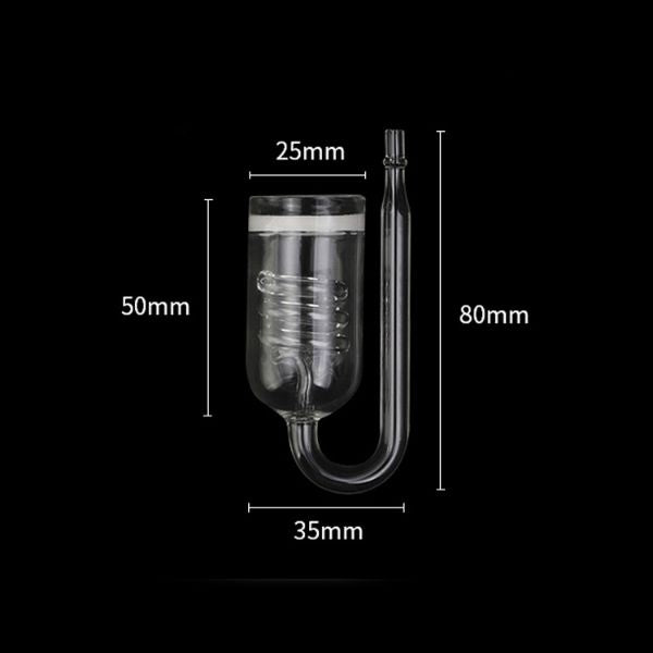 CO2 Diffuser Plants CO2 Regulator Moss Atomizer Bubble Counter 2 Sizes