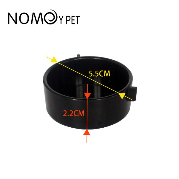Small Reptile Black Bowl Designed for Reptiles Daily Feeding Durable and Easy to Clean