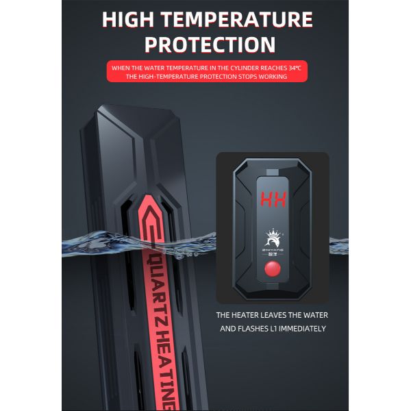 Upgraded Heater with HD LED Temperature Display - 300W/500W/1000W/1200W