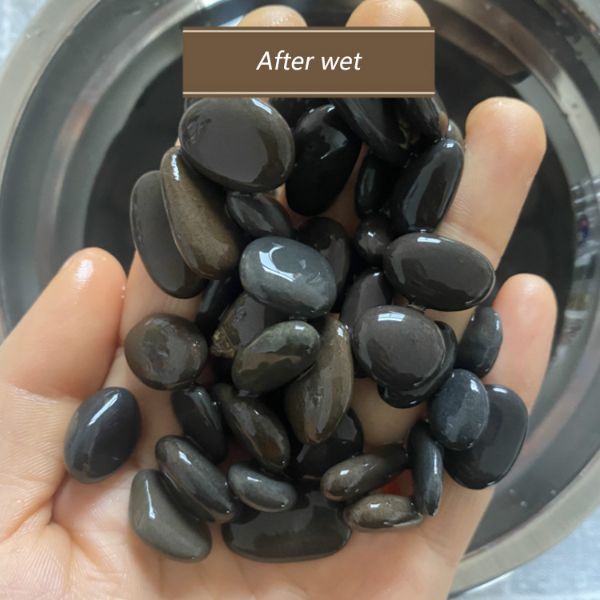B&K Decorative Ornamental River Black Natural Stone 1Kg