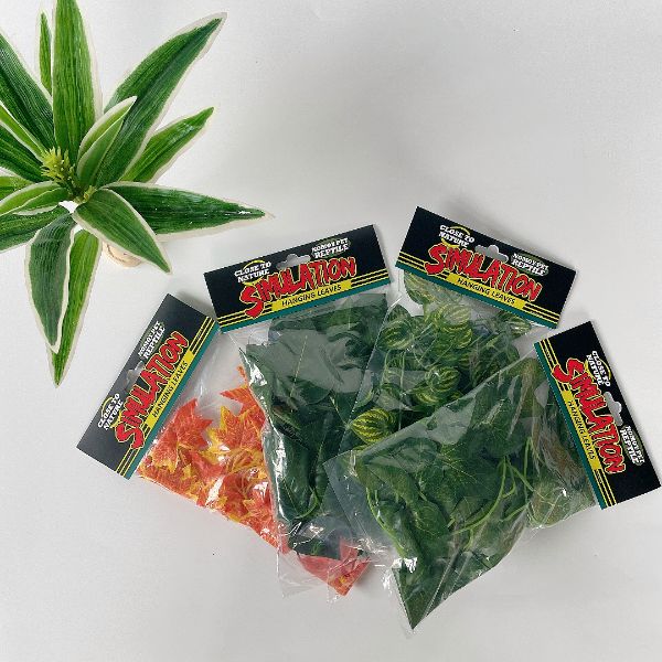 Nomoypet Artificial Hanging Leaves Amphibians and Reptiles Non-Toxic Safe and Durable