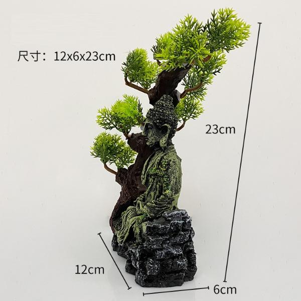 Aquarium Ancient Buddha Statue Decoration