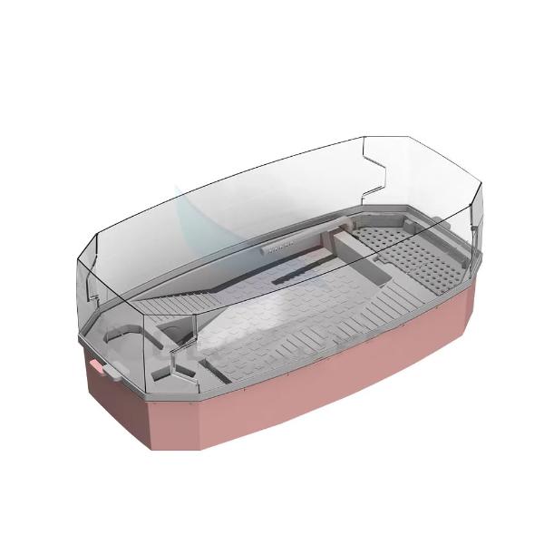 NomoyPet Detachable Terrarium Tank for Turtles & Reptiles with Lid and Pump