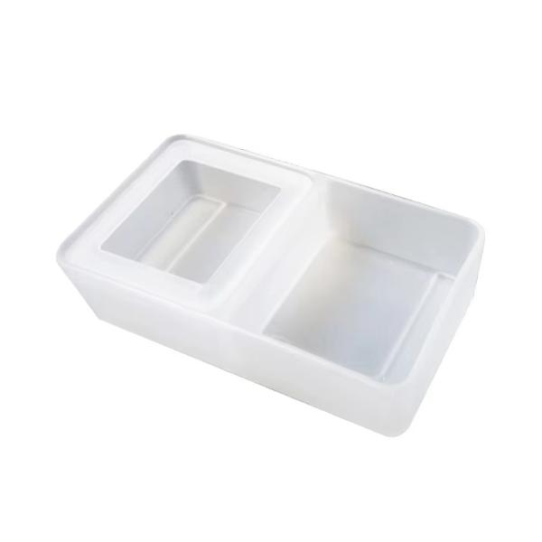 Feeding Box 2 in 1 Mini Plastic Reptile Food and Worm Dish Feeding