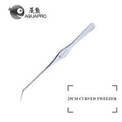 AQUAPRO Tweezer Fish Tank Aquascaping Straight and Bend 25cm