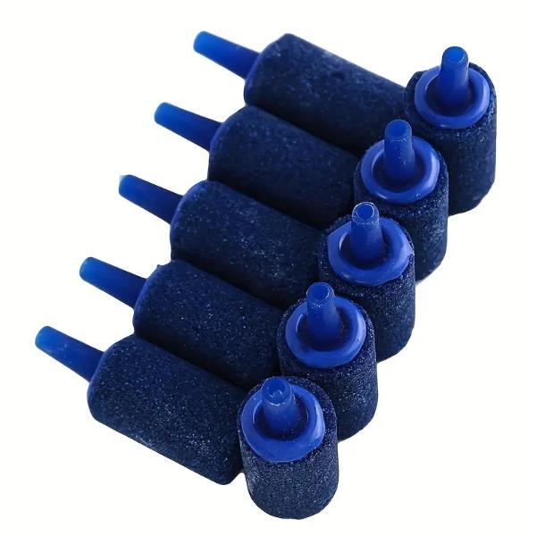 Small Air Stone Cylinder Blue Bubble Diffuser for Small Air Pumps