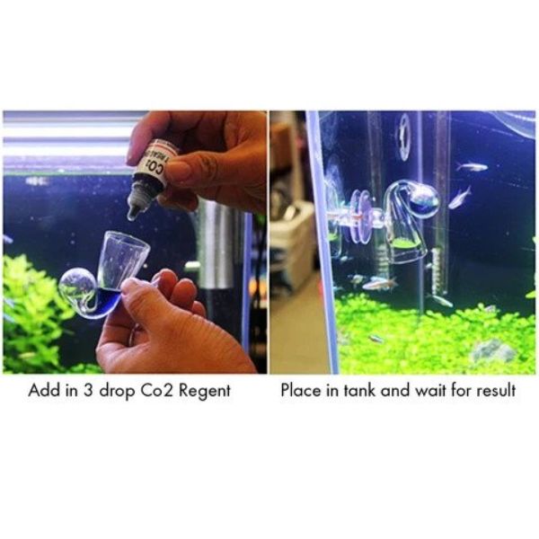 Co2 Glass Drop Checker Includes Reagent Indicator
