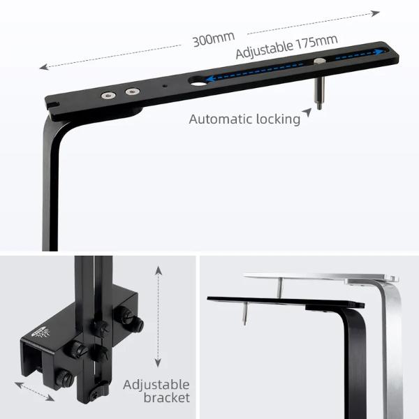 WEEK AQUA L-Shaped Aquarium Stand - Black - 16 mm