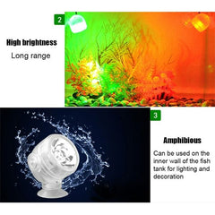 Fish Tank LED Submersible Light Colorful Aquarium LED with Remote