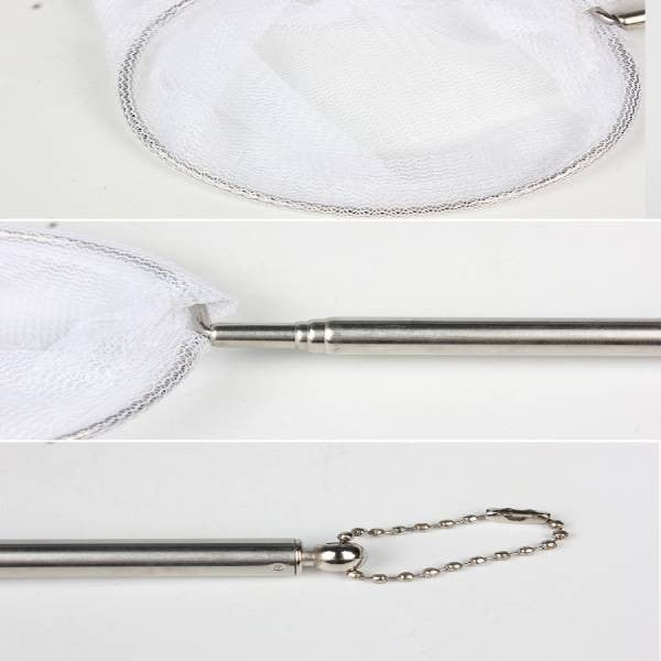 Retractable Small Fish Shrimp Skimming Net dia.6cm x length 57.5cm