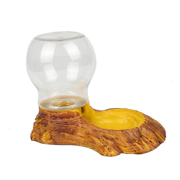 Reptile Water Dish Automatic Water Feeder Dispenser for Snake Tortoise Crickets Crabs Turtle Gecko Pet Yard Lizard Frog Feeding Water Bowl