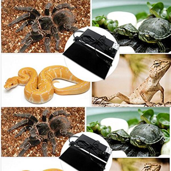 Reptile Heating Pad with Temperature Control, Adjustable Heat Mat for Reptiles Turtle, Aquarium Terrarium Heater 5W/ 7W/ 14W/ 20W/ 28W/ 35W