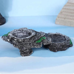 Resin Double Feeding Basin Convenient Turtle Terrace Indoor