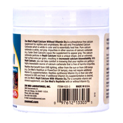 Zoo Med Reptile Calcium Without Vitamin D3, 8-Ounce