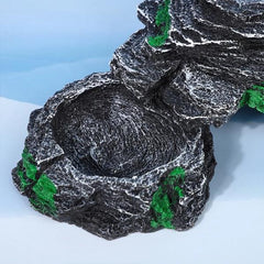 Resin Double Feeding Basin Convenient Turtle Terrace Indoor