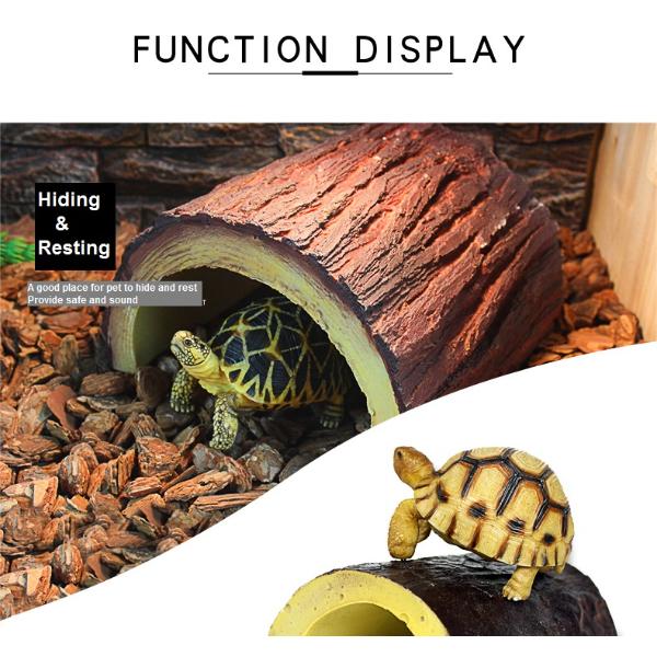 Reptile Hide-Snake Hides and Caves Reptile Cave Habitat Hideouts Reptile Terrarium Decor for Gecko Lizard Tortoise Turtle Spider Scorpion 17.5 X 11 X 7cm.