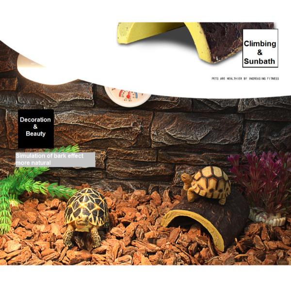 Reptile Hide-Snake Hides and Caves Reptile Cave Habitat Hideouts Reptile Terrarium Decor for Gecko Lizard Tortoise Turtle Spider Scorpion 17.5 X 11 X 7cm.
